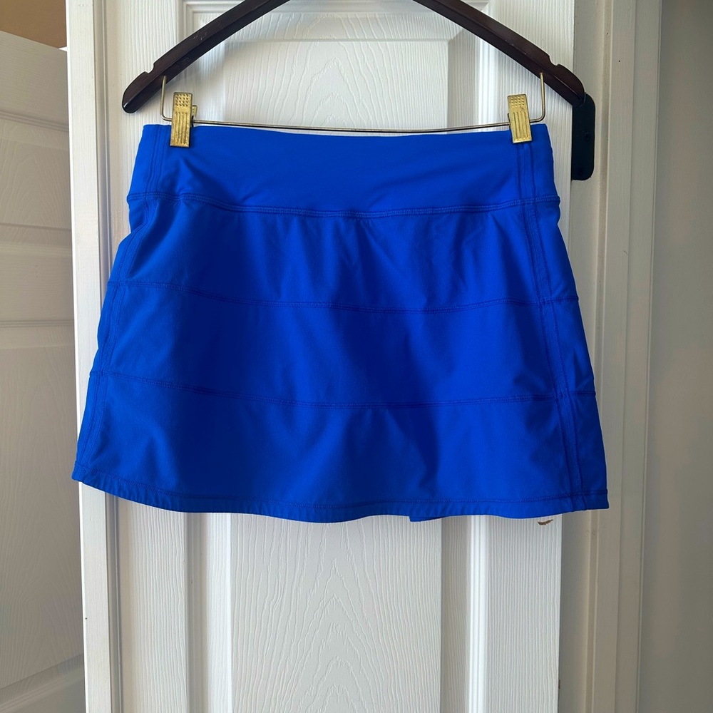 LULULEMON Pace Rival Skirt Skort SIZE: 6 Tall COLOR: Royal Blue